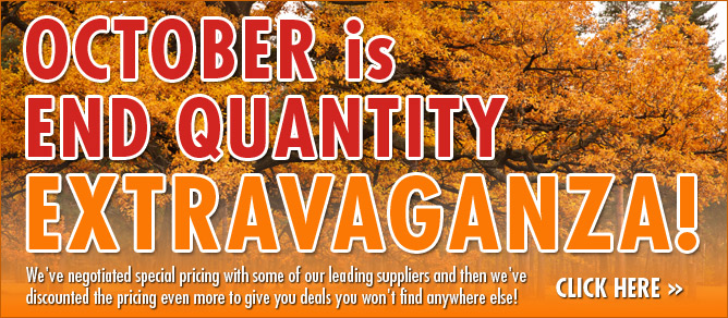 October is End Quantity Extravaganza